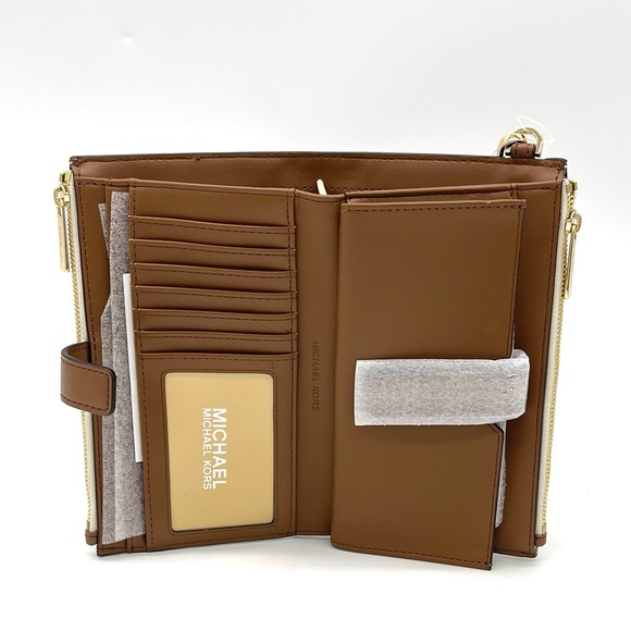 Michael Kors Jaycee Medium Zip Packet Backpack & Double Zip Wallet Wristlet - Picture 12 of 13